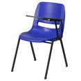 thumbnail image 1 of Bowery Hill Contemporary Metal/Plastic Ergonomic Shell Chair in Blue, 1 of 6