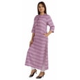 thumbnail image 3 of Moomaya Kurti Ethnique Indienne Imprimée pour Femmes, Col Mandarin, Longue Kurta Droite avec Poches, 3 of 8