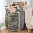 thumbnail image 2 of Chmadoxn Closet Organizers and Storage, Organization and Storage, Storage Bins, Storage Containers Large Dirty Basket With Handle Inner Foldable Storage Basket Doll Organizer storage basket, 2 of 6