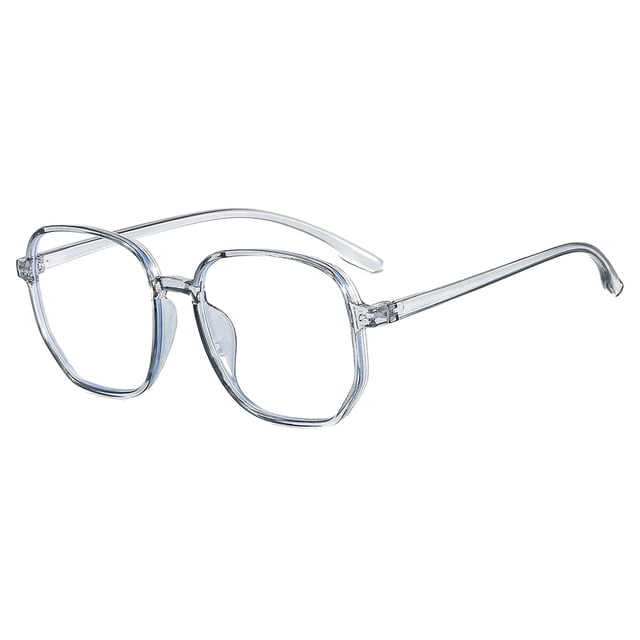 VONKY Large frame anti blue light flat mirror trendy polygonal myopia finished eyeglass frame