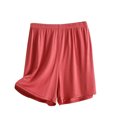 thumbnail image 1 of Timegard Shorts pour Femmes Grande Taille Été Taille Élastique à Cordon Couleur Unie Ajustés Shorts Cargo Confortables, 1 of 6