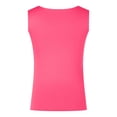 thumbnail image 4 of Hauts Grande Taille Crop Tops Femmes Col Carré Sans Manches Double Couche Débardeur Serré pour Femmes, 4 of 5