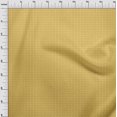 thumbnail image 3 of oneOone Silk Tabby Yellow Fabric Geometric Bandhani Craft Projects Decor Fabric Printed By The Yard 42 Inch Wide, 3 of 4