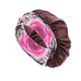 thumbnail image 1 of WIFKLSIIPG Wide Elastic Band Satin Sleep Bonnet Soft Night Sleeping Cap for Women, 1 of 2
