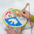 thumbnail image 1 of Round Embroidery Hoop, Round Embroidery Frame Dual Sided Cross Stitch Hoop with Secure Clamp Design for Craft Ergonomic Tabletop Embroidery Holder for Embroidery Quilting, 1 of 7