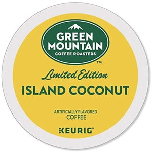 Green Mountain Coffee Coconut K-Cups de l'île Coffee 72 Nombre