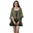 thumbnail image 1 of Moomaya Open Front Printed Shrug Printed Kimono Sleeve Beach Cover Up For Women, 1 of 5