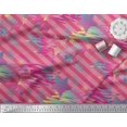 thumbnail image 3 of Soimoi Cotton Poplin Fabric Star & Diagonal Stripe Print Fabric by Yard 42 Inch Wide, 3 of 3