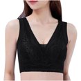 thumbnail image 1 of XZNGL Fashion Comfortable Womans Lace Beauty Back Strap Wrap Plus Size Bra, 1 of 4