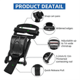 thumbnail image 3 of Helmet Quick Release Buckle Replacement Kit, Ratcheted Helmets for Chin Strap Up to 1inch, Motorcycle Helmets Black, 3 of 5
