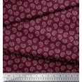 thumbnail image 2 of Soimoi Moss Georgette Fabric Artistic Paisley Decor Fabric Printed Yard 42 Inch Wide, 2 of 3