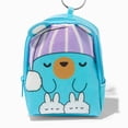 thumbnail image 2 of Claire's Mini Backpack Keychains (Sleepy Bear, Blue) - Key Ring with Easy Attach Hook, 2 of 2