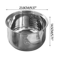 thumbnail image 2 of Clearance! JMYHOAM Kitchen Essentials 1pcs Stainless Steel Inner Pot for Multifunctional Rice Cookers. A Replacement Option That Swaps Out Your Old Pot Kitchen Appliances, 2 of 6