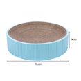 thumbnail image 4 of Round Cat Scratcher Cardboard 31Cmx31Cmx6cm Bed Cat Scratching Pad for Kitty Blue, 4 of 8