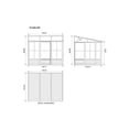 thumbnail image 3 of Gazebo Penguin Florence Ajouter Une Pièce avec Toit Métal 10 ft. x 12 ft. en Sable, 3 of 9