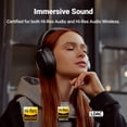 thumbnail image 2 of Edifier Écouteurs à Réduction de Bruit Active, Casque Bluetooth Circum-Aural, Filaire et Sans Fil, Audio Haute Résolution Certifié, Appels Clairs à Recharge Rapide - Noir, 2 of 7