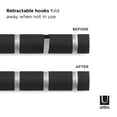 thumbnail image 2 of Umbra Flip Wall Mounted Coat Rack,Driftwood/Nickel, 2 of 6
