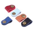 thumbnail image 3 of 5pcs Cable Holder Organizer Genuine Leather Winder Earphones Cable Management Wrapped Cord Line Wrap Wire Wirding Thread Tool Red, 3 of 5