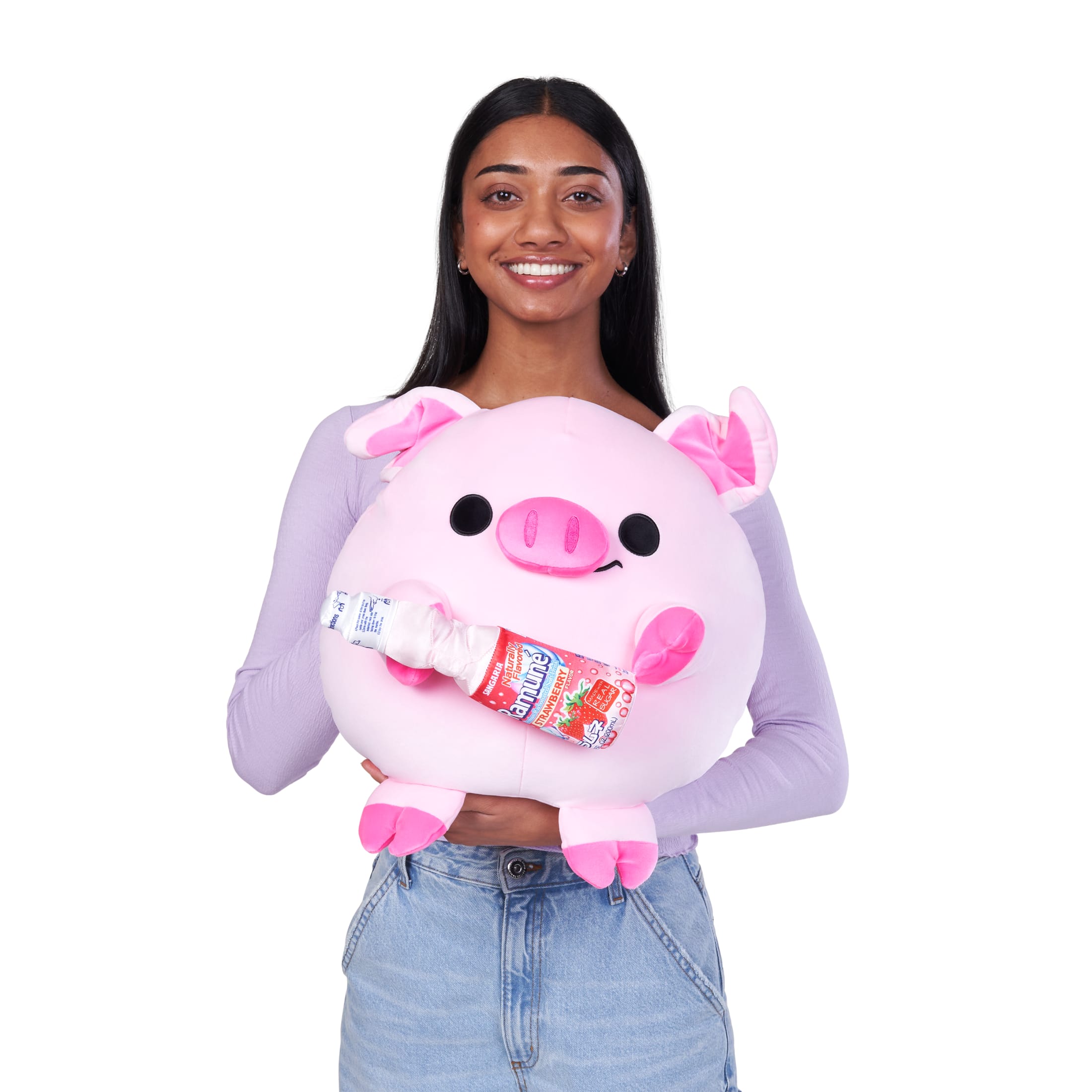 Snackles Peluche série 3 14 pouces sous licence de ZURU (Piggy w/Ramune Flavor) de ZURU, Peluche avec licence accessoires Snack Brand