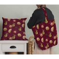 thumbnail image 5 of Soimoi Red Modal Satin Fabric Cookies & Oranament Christmas Print Fabric by the Yard 42 Inch Wide, 5 of 5