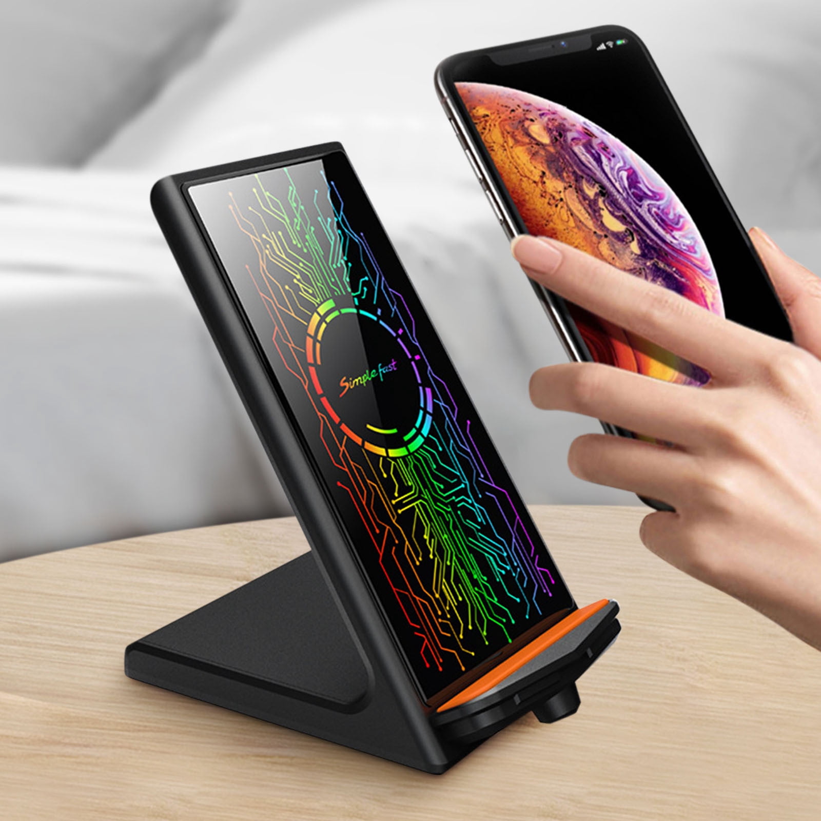EGNMCR Wireless Charger Wireless Charger Multifunctional Desktop Phone Magnetic Absorption Vertical Wireless Fast Charging Wireless charging
