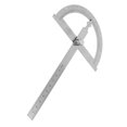 thumbnail image 4 of Stainless Steel Protractor Stainless Steel Angle Finder 0-180 Degree Stainless Steel Protractor Goniometer Angle Finder Gauge 15cm Ruler 120 X 150mm, 4 of 8