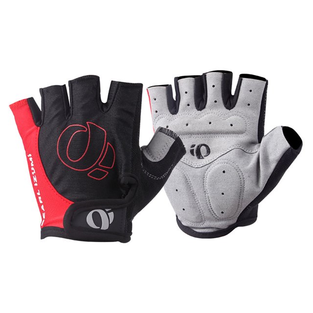 Graflsoa XL Red Half-Finger Cycling Gloves for Mountain Biking, Microfiber Material, Lightweight & Durable Design