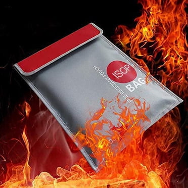ISOP USA Silicone Money Deposit Bags, Fireproof & Waterproof, 1 Count