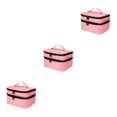 thumbnail image 1 of Redempat Nail Polish Storage Bags Made With Polyester For Everyday Sturdy And Durable pink 3Set, 1 of 6