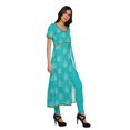 thumbnail image 3 of Moomaya Robes Imprimées à Fente avant pour Femmes Kurti à Manches Courtes Tenue d'Été, 3 of 6