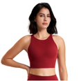 thumbnail image 1 of Yuyuzo Sports Bras for Women Wireless High Support Seamless Stretchy Full Coverage Active Workout Crop Tank Tops, 1 of 7