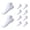 White, variant on GDREDA Thermal Socks 10pcs Short Socks Solid Color Design Lace Socks Socks Pack for Women Ladies Copper Socks Womens Tube Socks Men Running Socks Men Socks Cool Socks Women Loose Socks for Women
