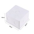 thumbnail image 2 of Unique Bargains Wall Switch Box Deep Case Recessed Mount 86 Type Single Gang White 6pcs, 2 of 3