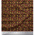 thumbnail image 1 of Soimoi Moss Tissu Georgette Coke & Burger Imprimé 1 Yard 42 Pouces de Large, 1 of 3