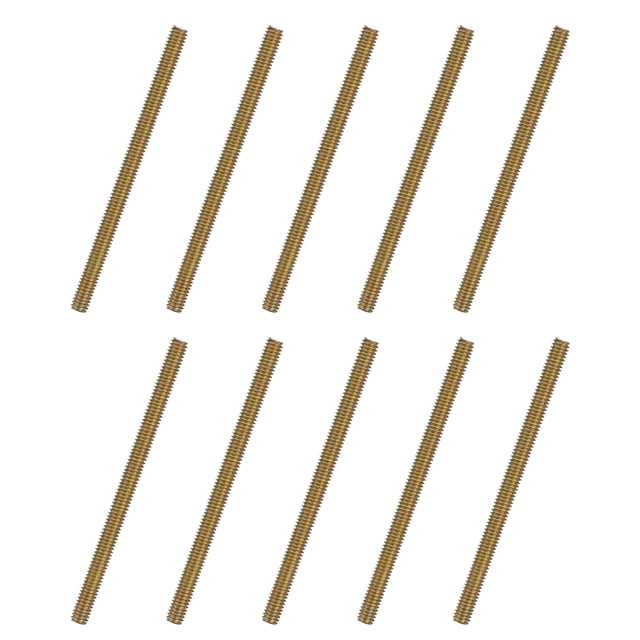 Uxcell 40pcs Fully Threaded Rods 5/16 x 4-1/2 Inch for Mounting Assembly Fastening, Colorful Zinc