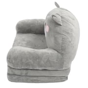 Kids Couch Toddler Sofa Kids Sofa 2 in 1 Foldable Convertible Sofa to Bed with Cartoon Animal Design for Reading Rest Indoor Outdoor Use