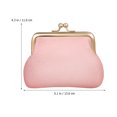 thumbnail image 4 of 2Pcs Small PU Leather Coin Bag Mini Wallet with Clasp Portable Travel Change Purse for Women, 4 of 8