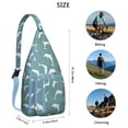thumbnail image 3 of Great White Shark Attack Print Sling - Dramatic Ocean Scene Design, 3 of 4