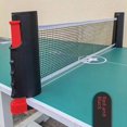 thumbnail image 4 of Kids' Pink Portable Table Tennis Net Set: Adjustable Length, PE Polyester & ABS Durable Construction for Indoor/Outdoor Use – Lightweight, Export-Quality for Home, Tennis & Badminton Sports, 4 of 6