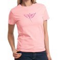 thumbnail image 2 of T-Shirt de Sensibilisation au Cancer du Sein pour Femmes avec Ailes d'Ange en Ruban - Rose - Grand, 2 of 2
