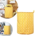 thumbnail image 1 of Stylish Patterned Linen Laundry Hamper Large Open Top Breathable Fabric For Bedroom Bathroom Durable Easy Design, 1 of 5