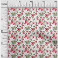 thumbnail image 2 of oneOone Silk Tabby White Fabric Florals Sewing Craft Projects Fabric Prints By Yard 42 Inch Wide, 2 of 4