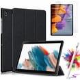 thumbnail image 1 of Folio Case With Screen protector & Stylus Pen for Samsung Galaxy Tab S10 Lite/ S10 FE/ S9 FE 5G 10.9 Inch/Tab S9 11 Inch Case Tempered Glass Multi-Angle Protective Cover - Black1, 1 of 5