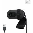 thumbnail image 3 of Logitech webcam Full HD pour réunions/streaming, équilibre auto de l'éclairage, micro intégré - Graphite, 3 of 6