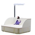 thumbnail image 1 of Maoww Hygienic Circulating Water Basin For Birds Clean And Easy Bird Bathing Eliminates Water Stains white, 1 of 6