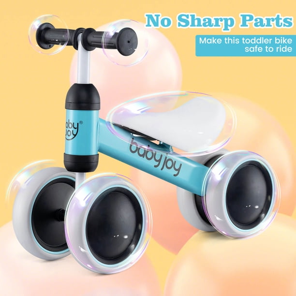 Vélo D'équilibre Pour Bébé – Sans Pédales – Vert – 1-2 Ans – Intérieur Et Extérieur – Hello-5ive