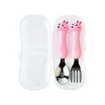 thumbnail image 1 of Cartoon Toddler Utensil Sets Stainless Steel Kid Spoon Fork Cutlery Set For Home Kitchen Restaurant Dining Use, 1 of 4