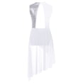 thumbnail image 3 of XUNZOO Robe de Danse Lyrique pour Filles Costume de Danse Ballet Jazz Latin Performance Camisole à Sequins Blanc 14, 3 of 6
