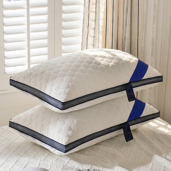 Feltree Large Supportive Memory Foam Bed Pillow for Side/Back Sleep, Cervical Spine Alignment Ergonomic Design, Hotel Quality Core with Soft Cover