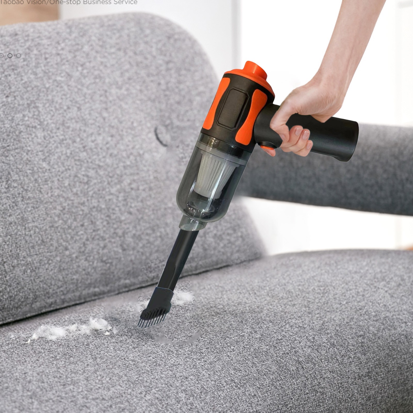 Danhjin Cordless Vacuum Cleaner Car Small Handheld Suction and Blowing Mini Vacuum Cleaner Powerful Suction Handheld Wireless Vacuum Cleaner Portable Car Household Vacuum Clean
